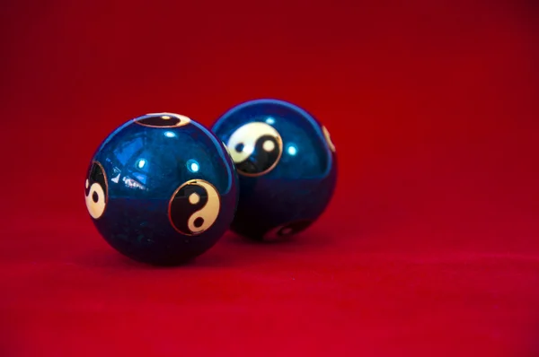 Yin en Yang Ballen Baoding — Stockfoto