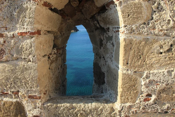 Window of Tenedos Castle — Stock Photo, Image