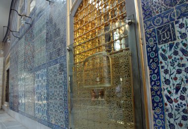 Eyüp Sultan Camii ayrıntılarını duvar