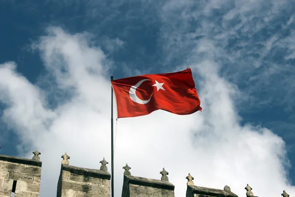 Flaga turecka — Zdjęcie stockowe