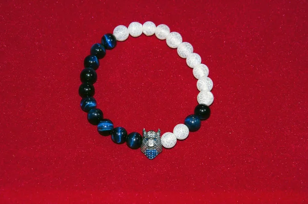 Bead men bracelet — Stock Photo, Image