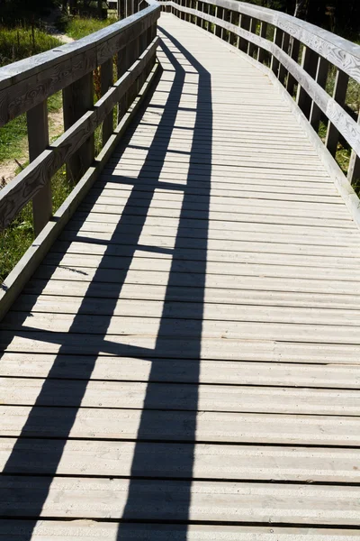 Boardwalk with fencing — Stock Photo, Image