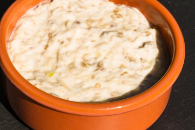 Patlıcan daldırma seramik kase.