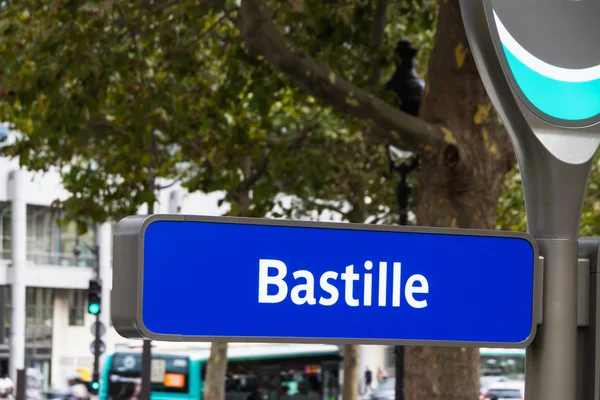 Bushalte Paris Bastille — Stockfoto