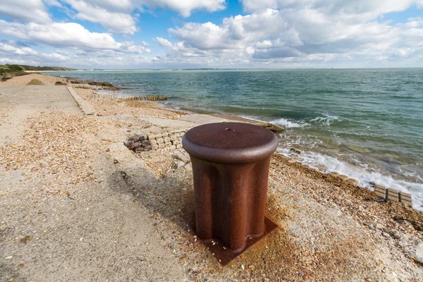 Alter Poller für Schiff. — Stockfoto