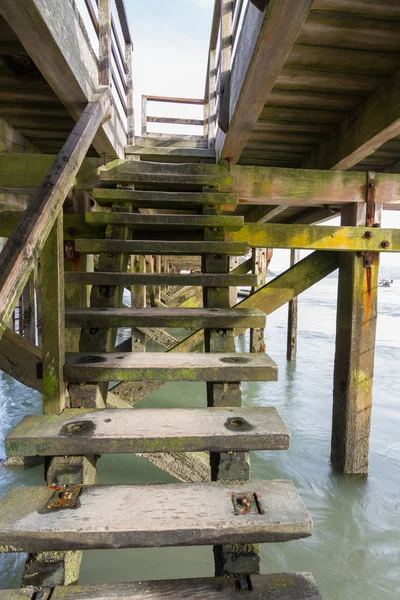 Steps beneath jetty — Stock Photo, Image