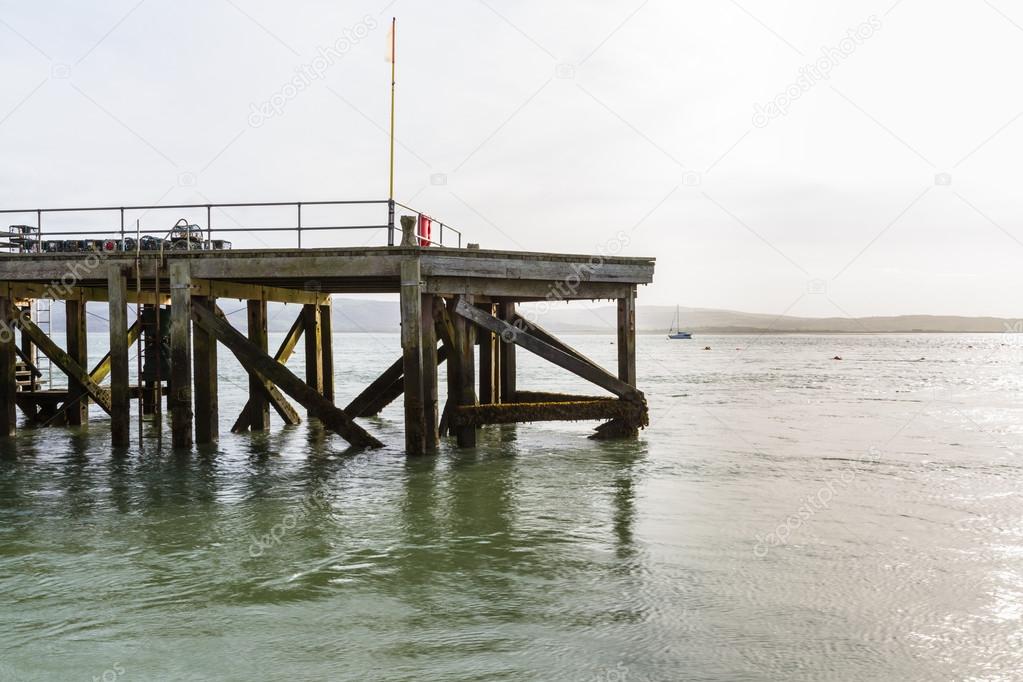 End of small jetty or pier.