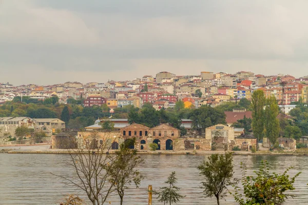 Вид Через Реку Северный Берег Босфора Золотой Рог Стамбуле Турция — стоковое фото