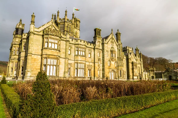Port Talbot, Birleşik Krallık, Margam Castle, Margam Country Park, Port Talbot, Birleşik Krallık, manzara, geniş açı, 13 Aralık 2019 tarihinde Galler, Birleşik Krallık