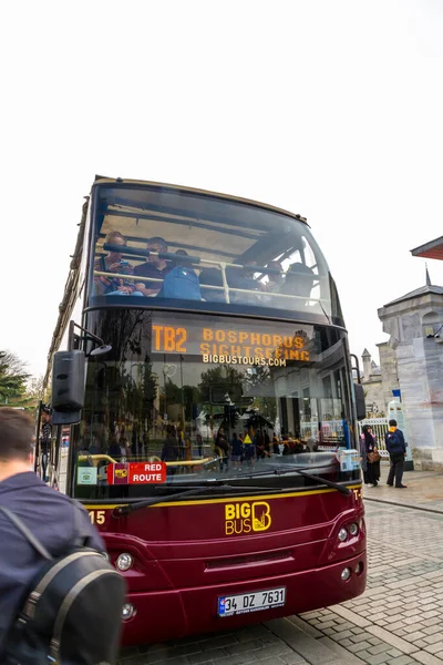 Istambul Turquia Big Bus Sightseeing Tour Outubro 2019 Istambul Turquia — Fotografia de Stock