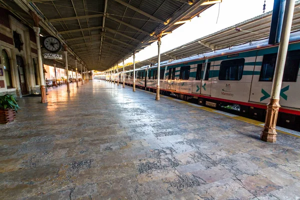 Estambul Turquía Antigua Plataforma Salida Para Orient Express Estación Tren — Foto de Stock