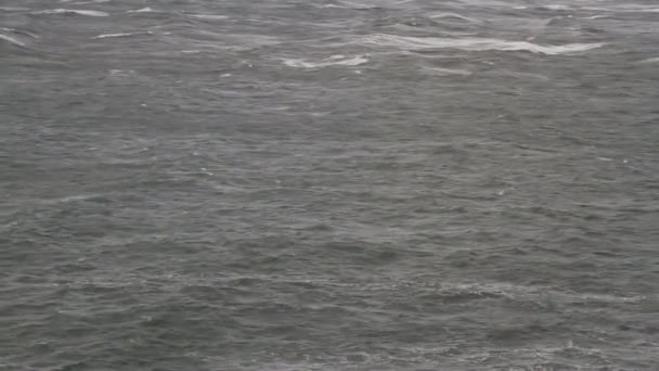 Seascape Tempestade Com Céu Nublado Fazendo Textura Fundo — Vídeo de Stock