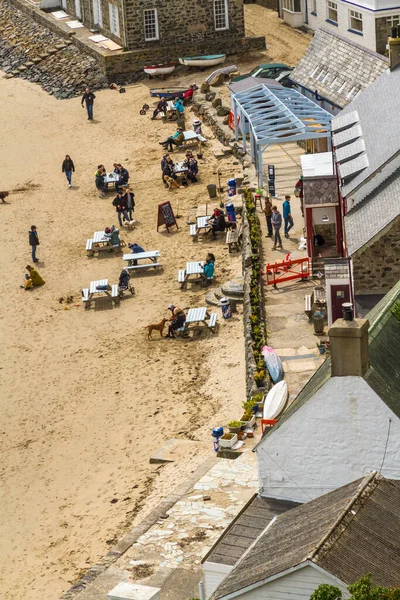 Porthdinllaen Wales Mai 2021 Menschen Während Der Covid Pandemie Vor — Stockfoto