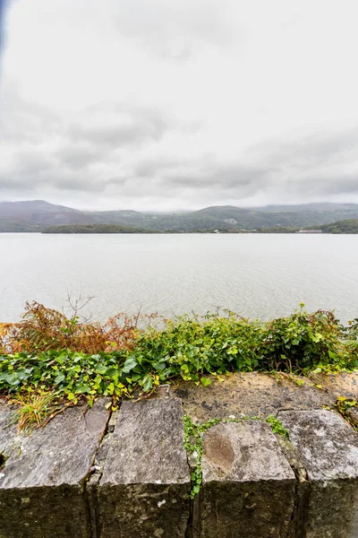 Blick Über Die Mawddach Mündung Bei Schlechtem Wetter Barmouth Gwynedd — Stockfoto
