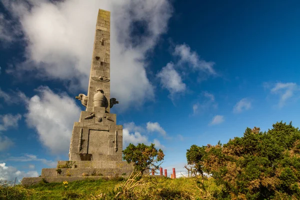 Capitão Skinner Monumento Holyhead Anglesey País Gales Paisagem Copyspace Direita — Fotografia de Stock