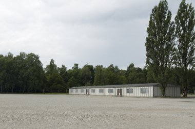 Dachau toplama kampı. Bugün bina baraka. Dachau Concen