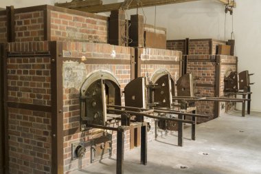 Bugün ölü yakma fırınları. Dachau toplama kampı.