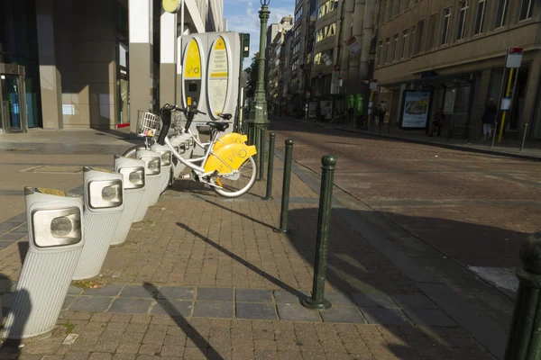 Brüssel, Belgien 23. August: villo! Automatischer Fahrradverleih — Stockfoto