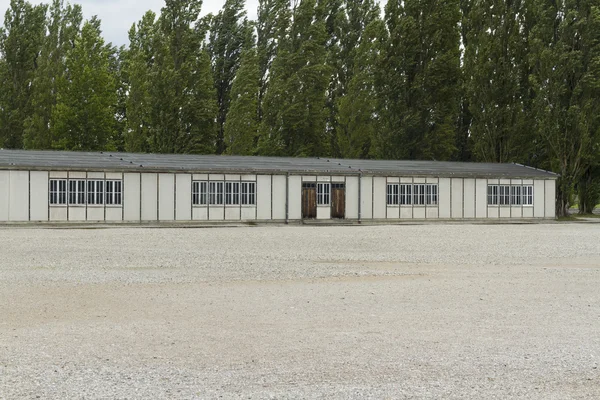 Dachau Concentration Camp. Barrack building today. — Stock Photo, Image