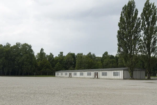 Dachaui koncentrációs tábor. Barakk épület ma. Rozására Dachau — Stock Fotó