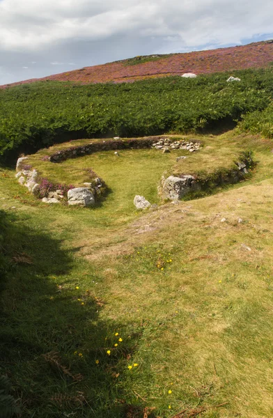 Ty Mawr Antiguo Círculo de cabaña en Holyhead, Anglesey — Foto de Stock