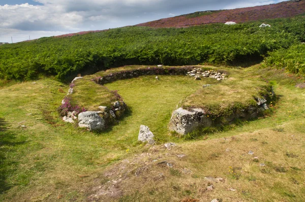 Ty Mawr Antiguo Círculo de cabaña en Holyhead, Anglesey —  Fotos de Stock