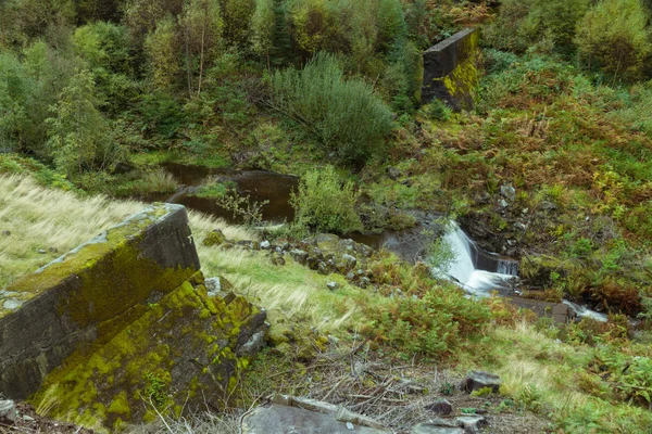 Diga di Nant-y-Gro, esplosa durante la guerra per la prova di dambusters bo — Foto Stock