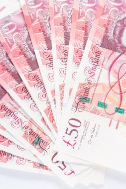 50 50 pound Sterlini notları dışarı Fanlı