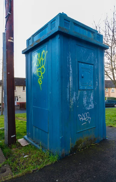 Caixa de Chamada Pública da Polícia, apelidada de The Newport Tardis . — Fotografia de Stock