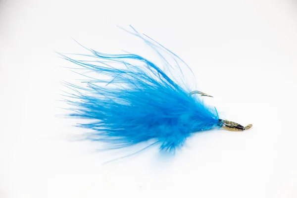 Blue Minnow Fishing Fly — Stock Photo, Image