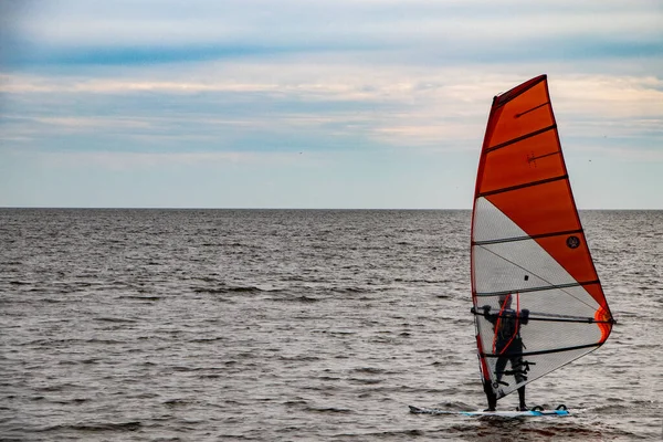 Imbarco Vela Sulla Baia Cedar Creek — Foto Stock