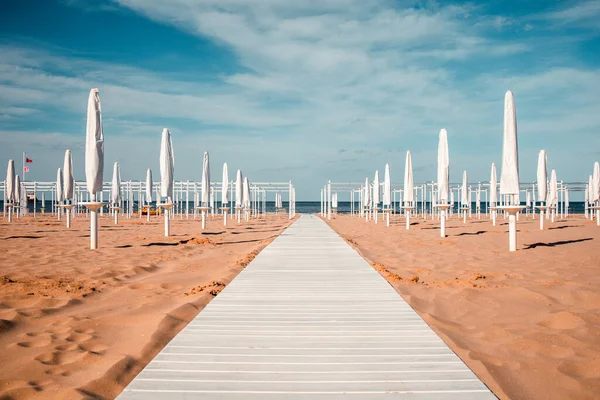 Ambiance estivale sur la côte adriatique italienne Photos De Stock Libres De Droits