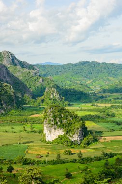 Pu langka (lang ka Dağı) gün içerisinde, Phayao Tayland görünümünü Landscpae.