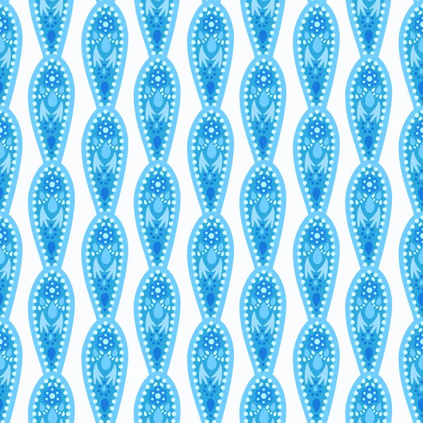 Vertikala dekorativa blå mönster — Stock vektor