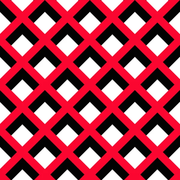 기하학적 레드 블랙 화이트 패턴 — 스톡 벡터