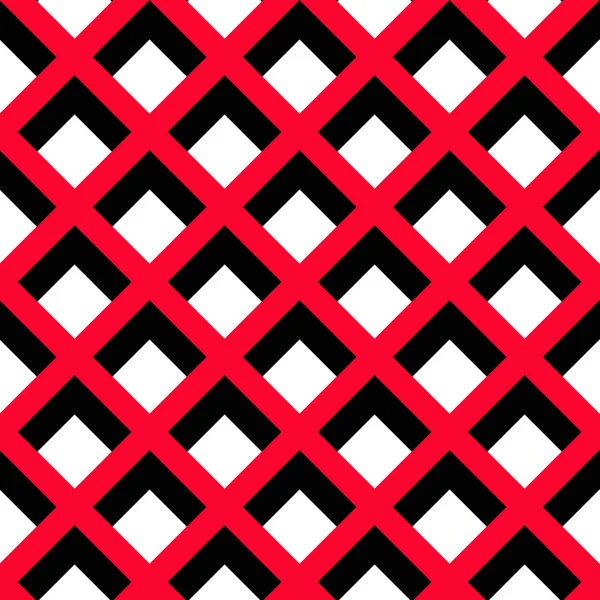 Modello geometrico rosso nero bianco — Vettoriale Stock