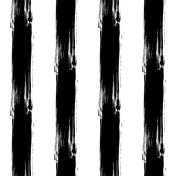Painted Striped Black Pattern — Stock Vector