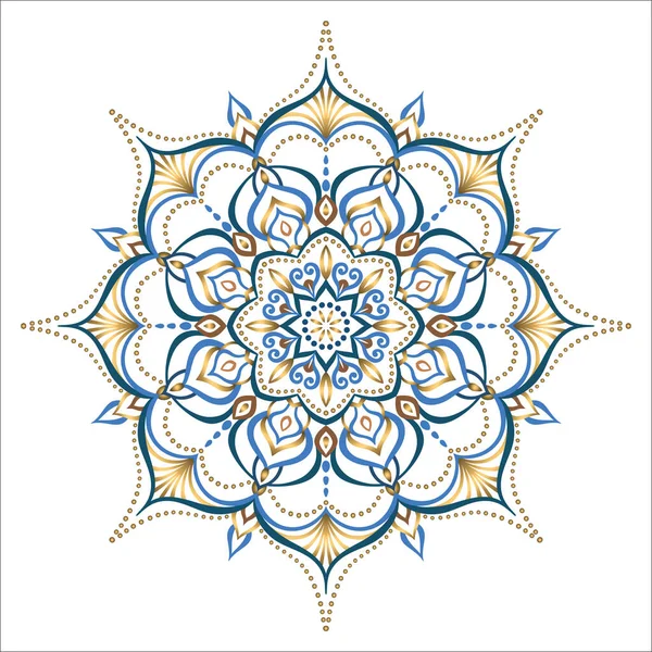 Mandala Vector Design Element. Kulatá ozdoba. — Stockový vektor