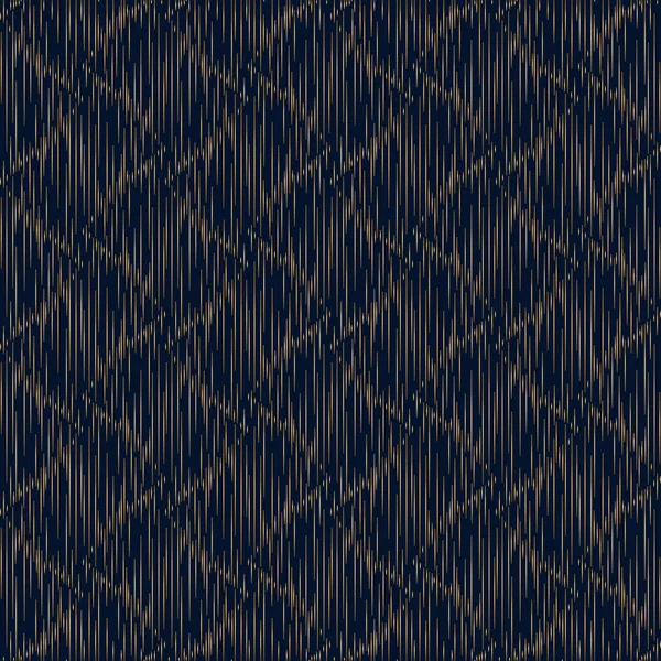 Geometrisches Muster. Gold auf dunkelblauem Hintergrund — Stockvektor
