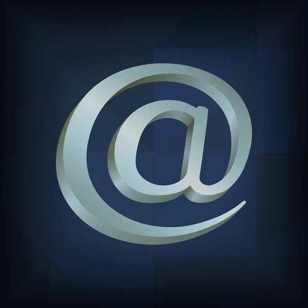 Εικόνα ηλεκτρονικού ταχυδρομείου με το σύμβολο — Διανυσματικό Αρχείο