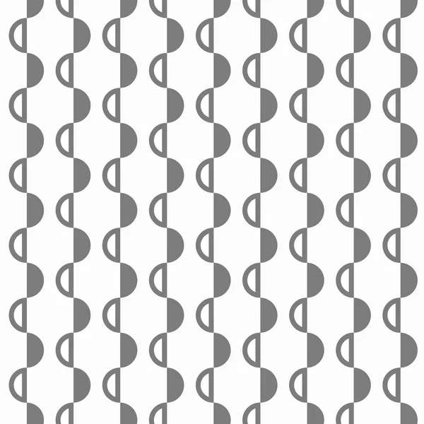 Padrão preto e branco abstrato com semisferas — Vetor de Stock