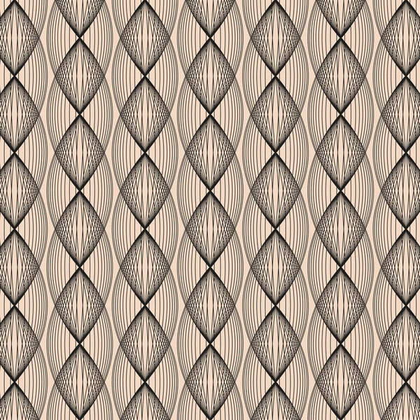 Donker Abstract patroon op Beige achtergrond — Stockvector