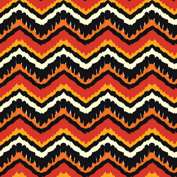 Oranje etnische patroon — Stockvector