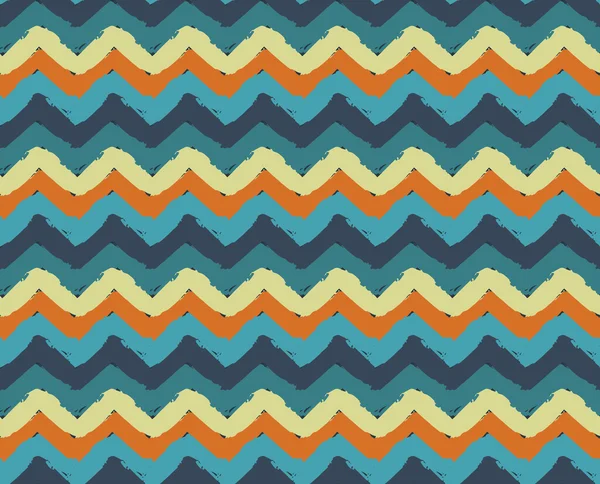 Sea Beach Painted Zigzag Pattern — Stock Vector