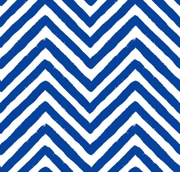 Vector Chevron Blue Seamless Pattern — Stock Vector