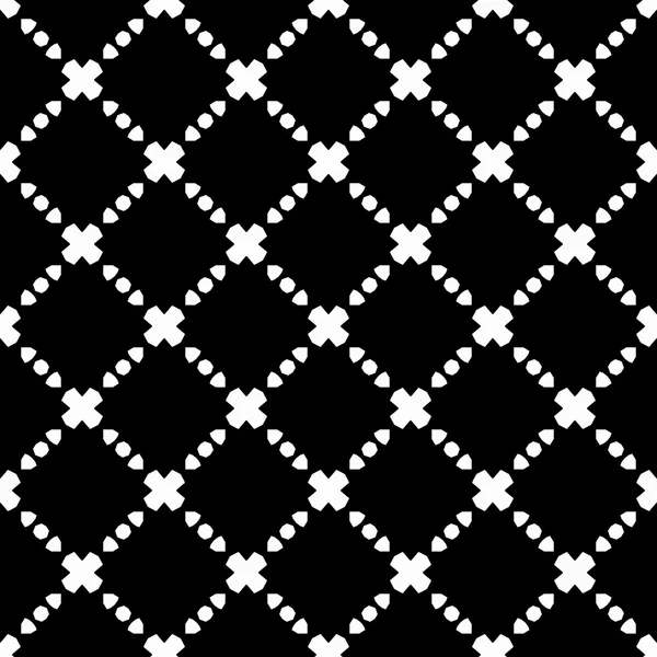 典雅的黑色和白色菱形无缝模式 — 图库矢量图片