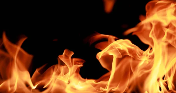 Zbliżenie Ogień Płomień Abstrakcyjne Tło — Zdjęcie stockowe