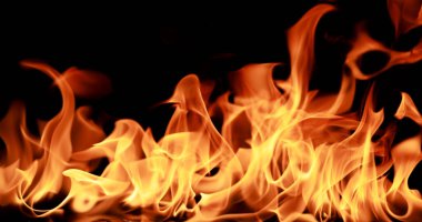 Yakın plan Ateş alevi soyut arkaplan