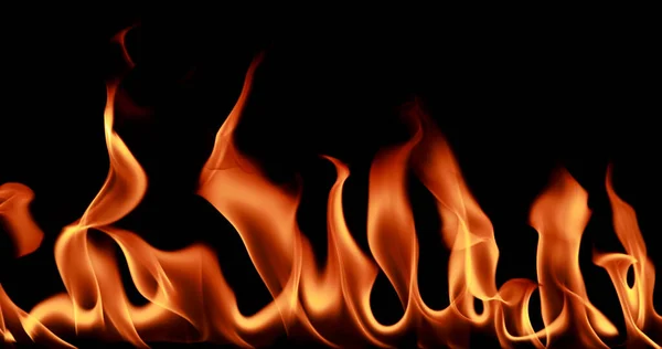 Zbliżenie Ogień Płomień Abstrakcyjne Tło — Zdjęcie stockowe