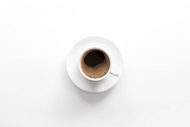 Enerji arttırmak, içmek ve içmek için bir fincan kahve.